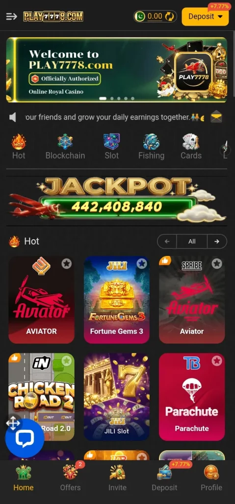play7778-game-lobby
